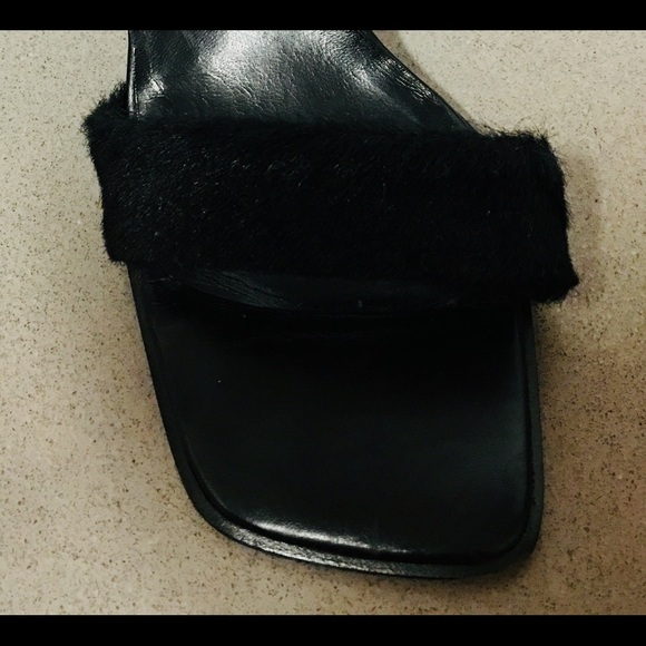 Charles David Hair-Calf Ankle Strap Heel Sandals - Picture 5 of 7